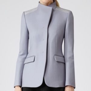 Reiss Ferro collarless jacket blazer